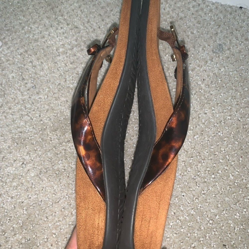 Vionic Bella Tortoise Brown Flip Flop Sandals Siz… - image 6